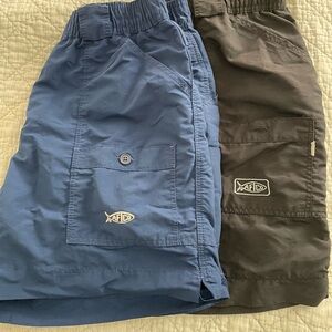AFTCO Blue and Black Shorts (2 pair)